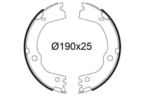 комплект спирачна челюст VALEO 564259