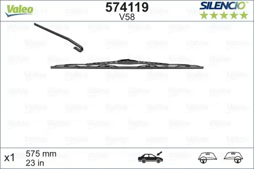 перо на чистачка VALEO 574119