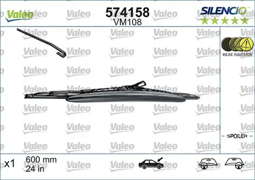 перо на чистачка VALEO 574158