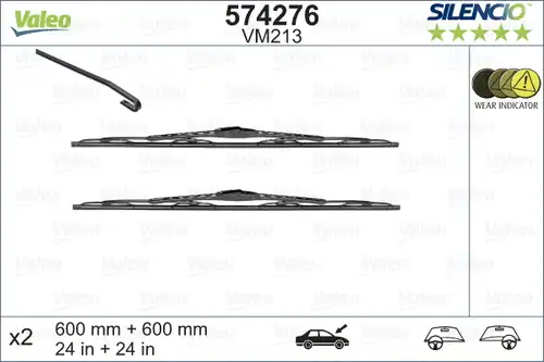 перо на чистачка VALEO 574276