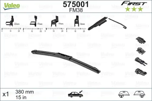 перо на чистачка VALEO 575001