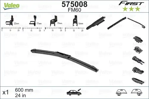 перо на чистачка VALEO 575008