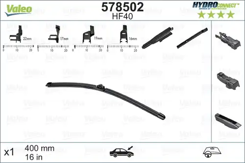 перо на чистачка VALEO 578502