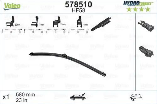 перо на чистачка VALEO 578510