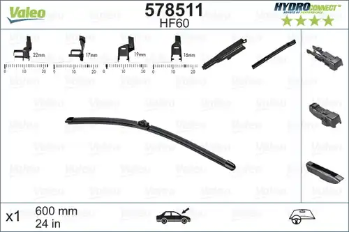 перо на чистачка VALEO 578511