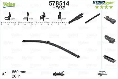 перо на чистачка VALEO 578514