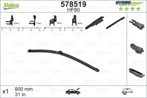 перо на чистачка VALEO 578519