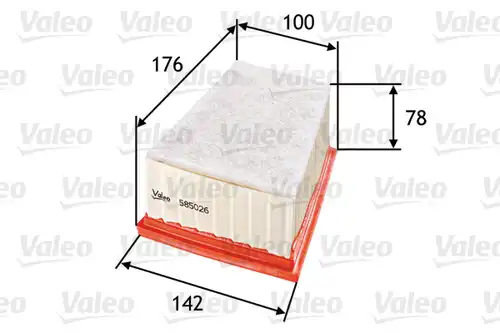 въздушен филтър VALEO 585026