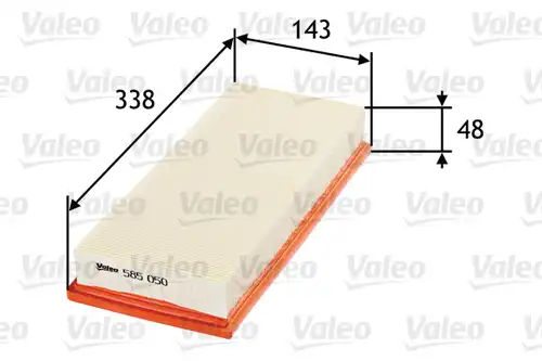 въздушен филтър VALEO 585050