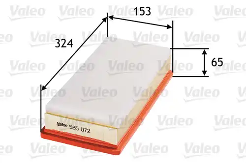 въздушен филтър VALEO 585072