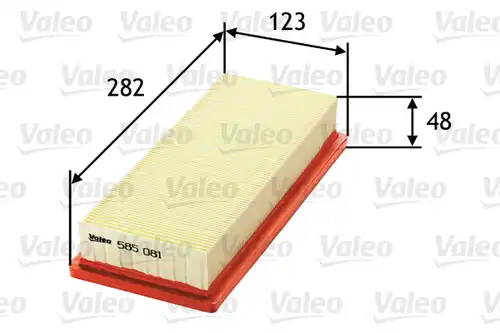 въздушен филтър VALEO 585081