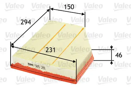 въздушен филтър VALEO 585281