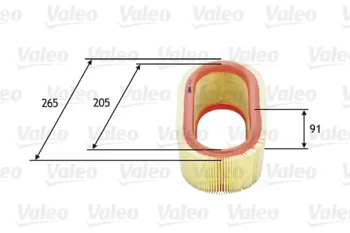 въздушен филтър VALEO 585647