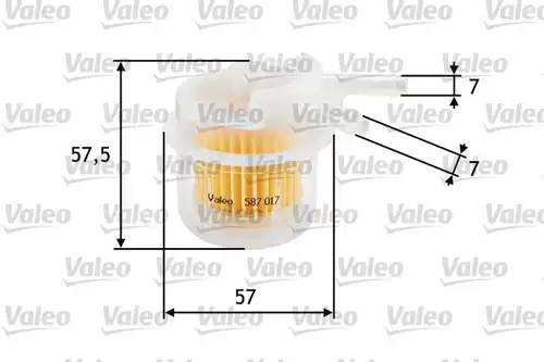 горивен филтър VALEO 587017