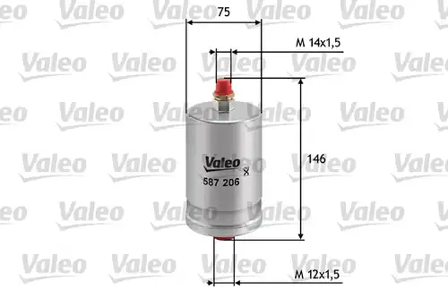 горивен филтър VALEO 587206