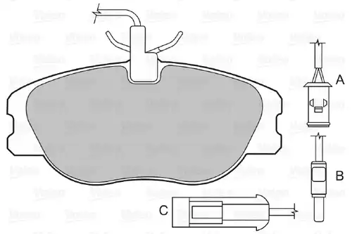 накладки VALEO 598006