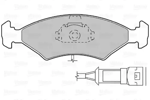 накладки VALEO 598042