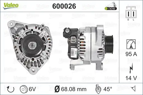 генератор VALEO 600026