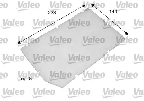 Филтър купе (поленов филтър) VALEO 698797