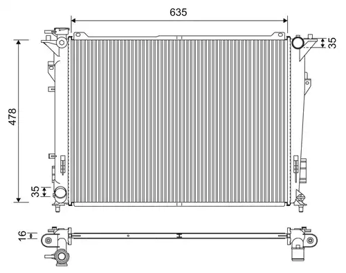 воден радиатор VALEO 701209
