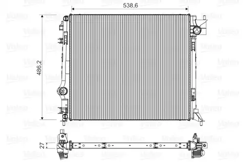 воден радиатор VALEO 701516