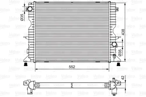 воден радиатор VALEO 701545