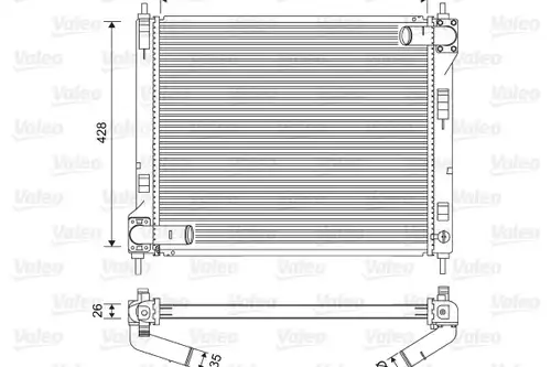 воден радиатор VALEO 701583