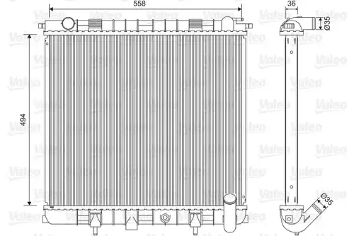 воден радиатор VALEO 701599