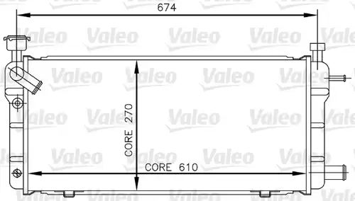 воден радиатор VALEO 730018