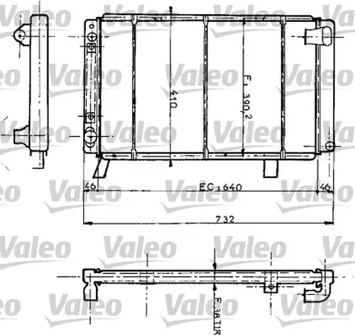 воден радиатор VALEO 730069