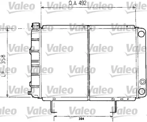 воден радиатор VALEO 730071