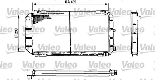 воден радиатор VALEO 730116