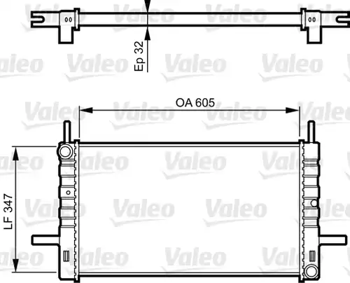 воден радиатор VALEO 730123