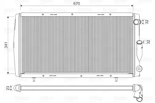 воден радиатор VALEO 730140
