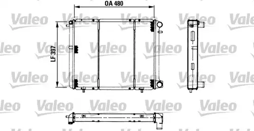 воден радиатор VALEO 730180