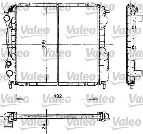 воден радиатор VALEO 730181