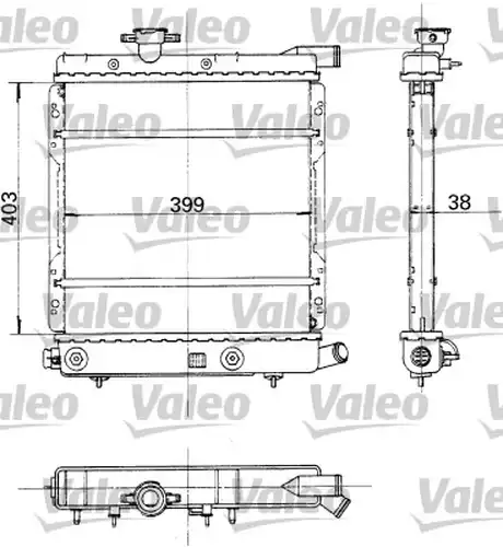 воден радиатор VALEO 730324