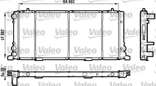 воден радиатор VALEO 730349