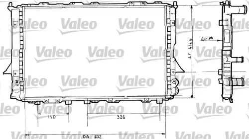 воден радиатор VALEO 730362