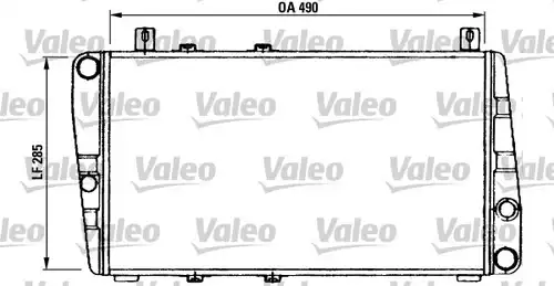 воден радиатор VALEO 730375