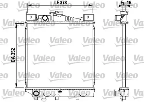 воден радиатор VALEO 730456