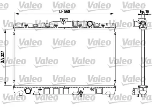 воден радиатор VALEO 730468