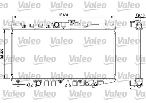 воден радиатор VALEO 730471