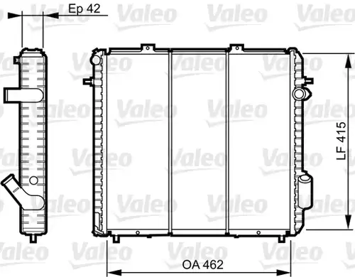 воден радиатор VALEO 730502