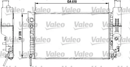 воден радиатор VALEO 730512