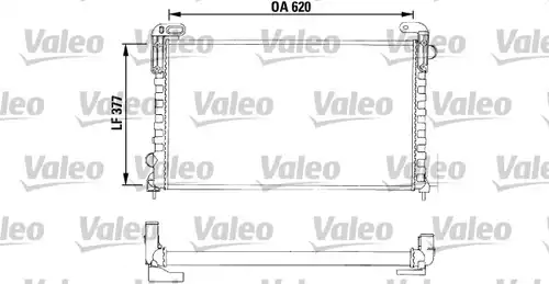 воден радиатор VALEO 730540