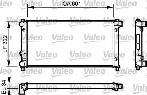 воден радиатор VALEO 730542