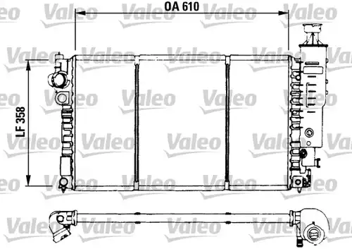 воден радиатор VALEO 730573