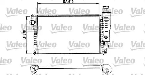 воден радиатор VALEO 730575