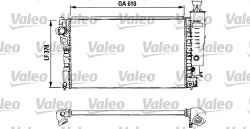 воден радиатор VALEO 730577